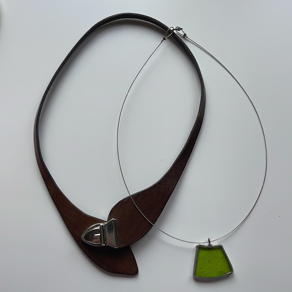 Two choker necklaces